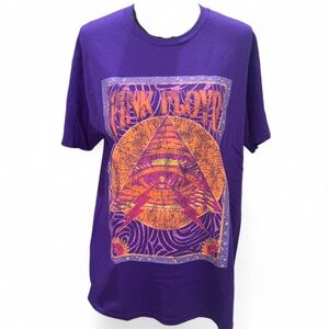Pink Floyd Purple and Orange Graphic Tee